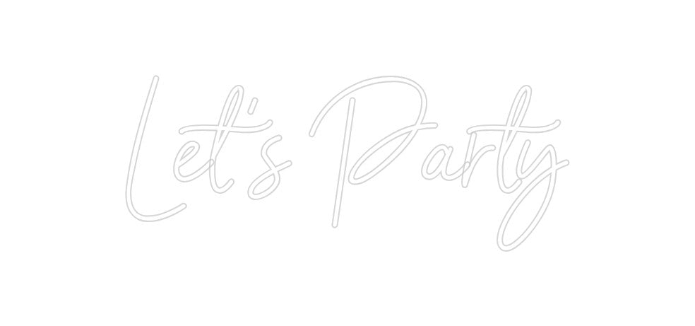 Neon personalizado: Let's Party