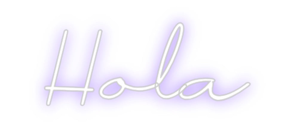 Neon personalizado: Hola