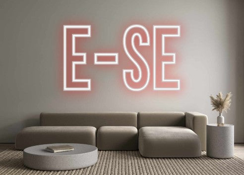Neon personalizado: E-se