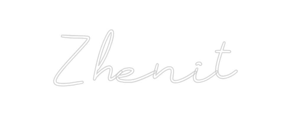 Neon personalizado: Zhenit