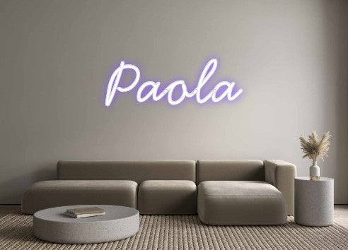 Neon personalizado: Paola