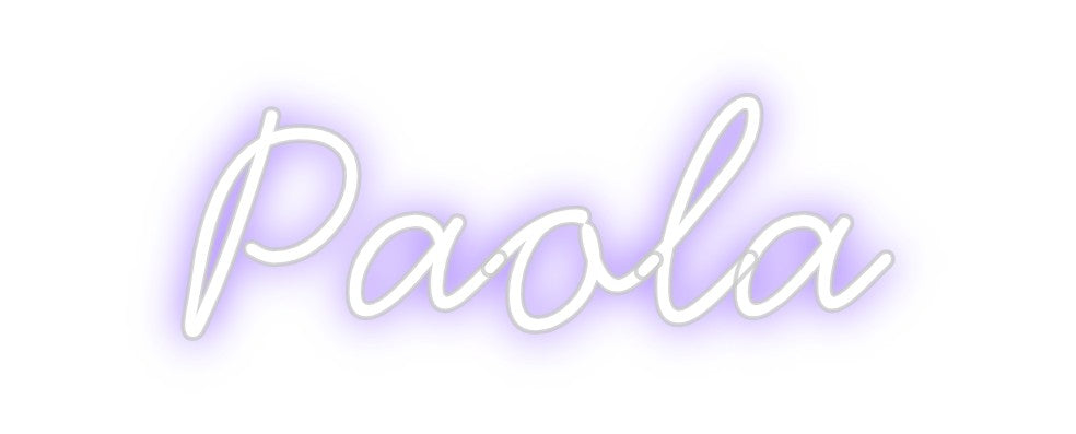 Neon personalizado: Paola