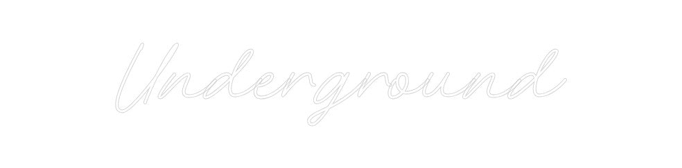 Neon personalizado: Underground