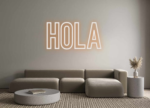 Neon personalizado: Hola