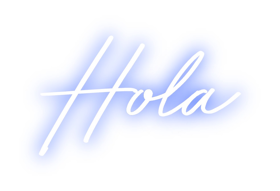 Neon personalizado: Hola