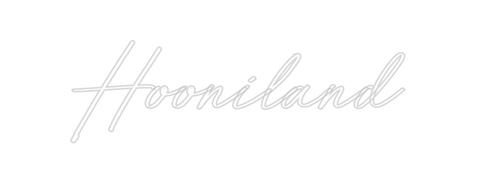 Neon personalizado: Hooniland