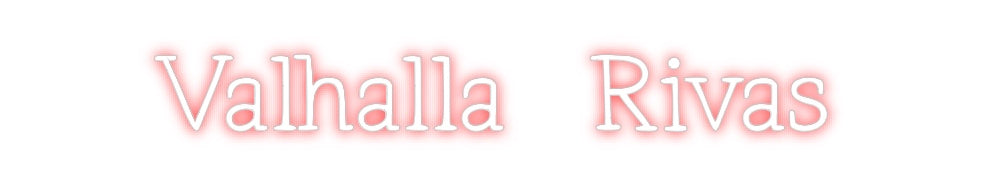 Neon personalizado: Valhalla  Rivas