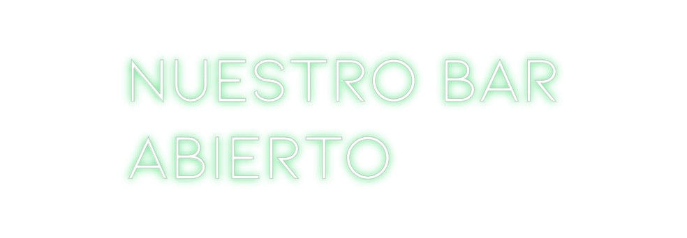 Neon personalizado: NUESTRO BAR
...
