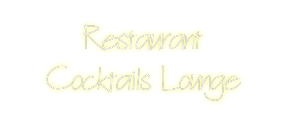 Neon personalizado: Restaurant 
...