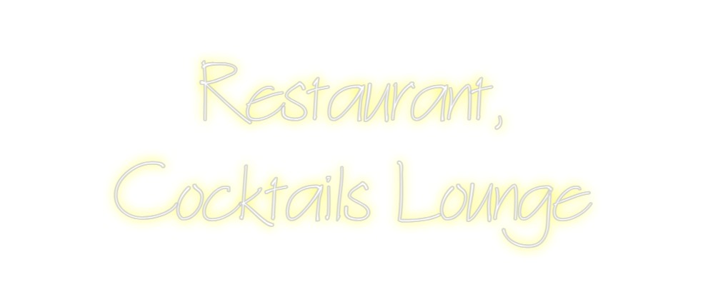 Neon personalizado: Restaurant,
...