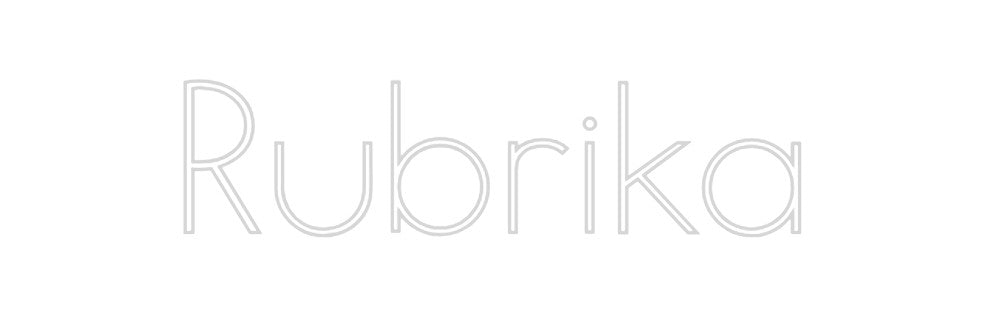 Neon personalizado: Rubrika
