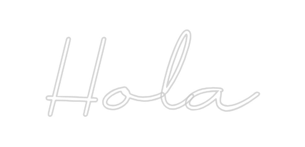 Neon personalizado: Hola