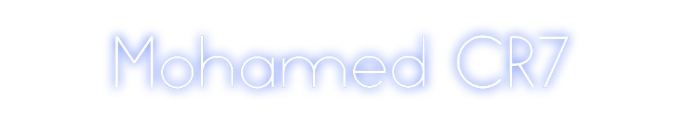 Neon personalizado: Mohamed CR7
