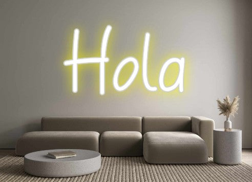 Neon personalizado: Hola