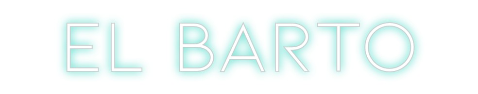 Neon personalizado: El barto