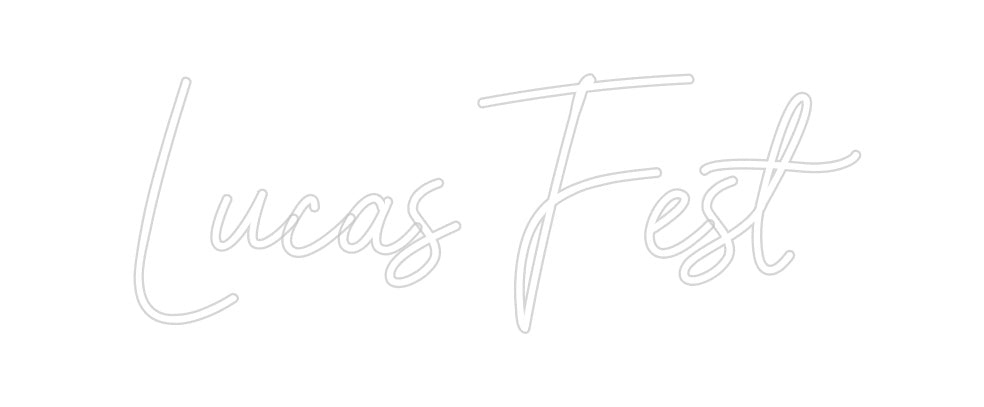Neon personalizado: Lucas Fest