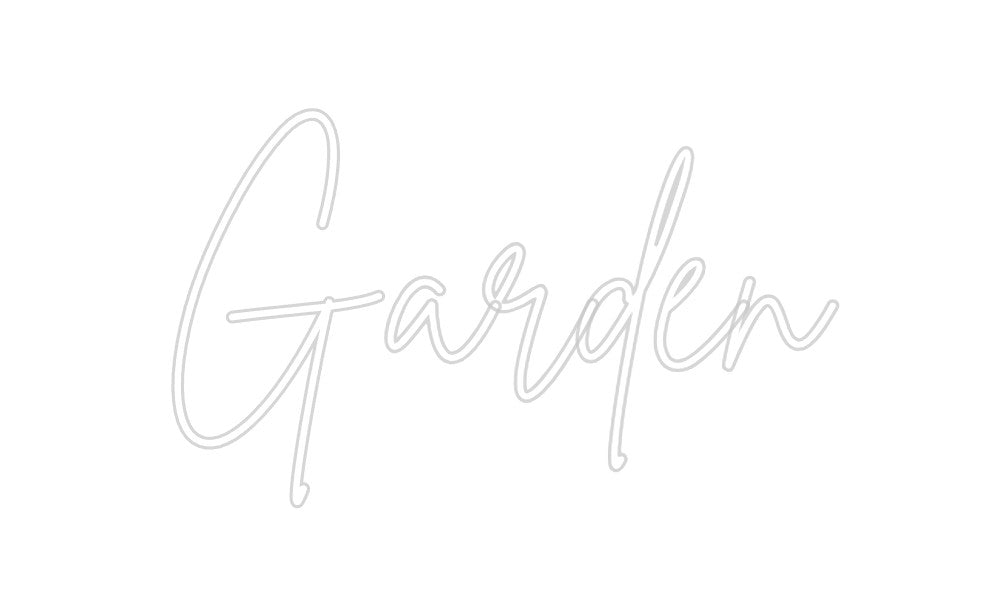 Neon personalizado: Garden