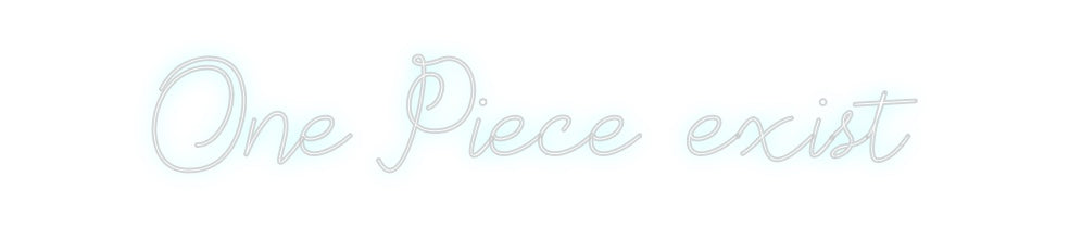 Neon personalizado: One Piece exist