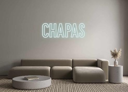 Neon personalizado: Chapas