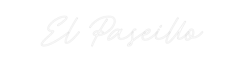 Neon personalizado: El Paseillo