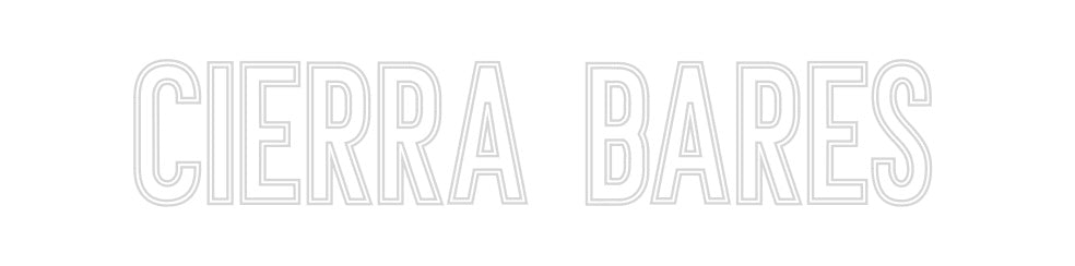 Neon personalizado: Cierra Bares