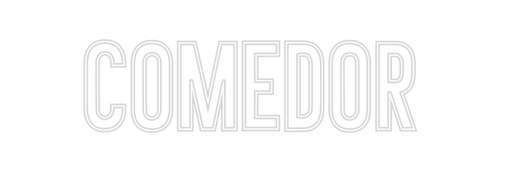 Neon personalizado: comedor