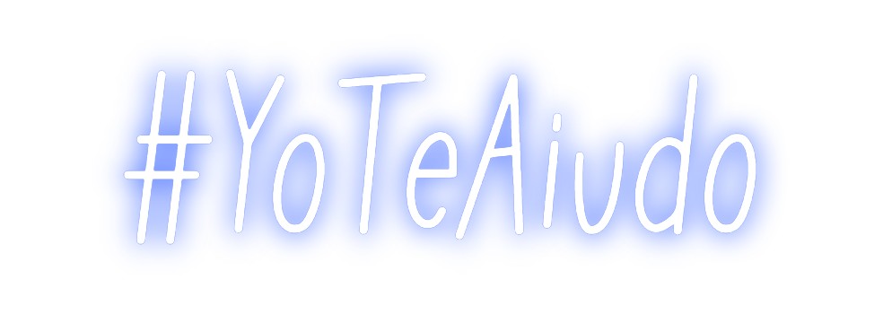 Neon personalizado: #YoTeAiudo