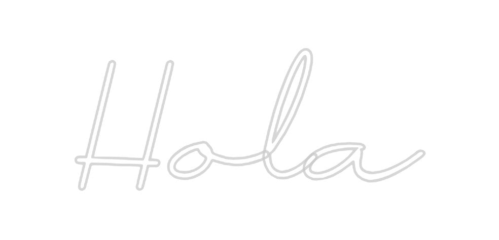 Neon personalizado: Hola