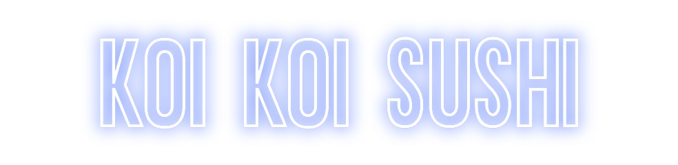 Neon personalizado: KOI KOI SUSHI