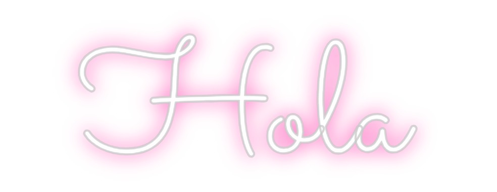 Neon personalizado: Hola