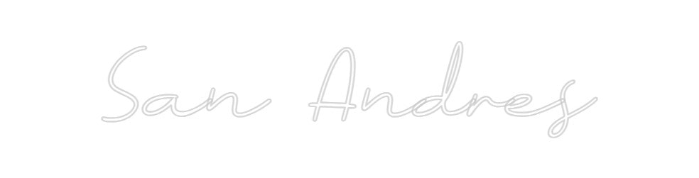 Neon personalizado: San Andres