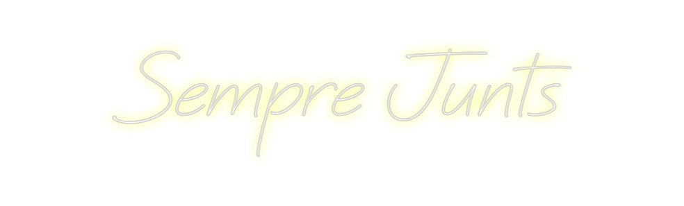 Neon personalizado: Sempre Junts