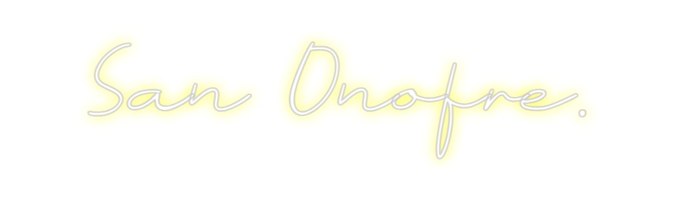 Neon personalizado: San Onofre.