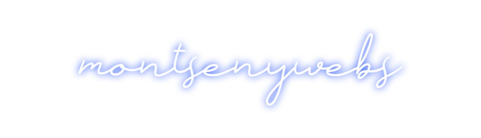 Neon personalizado: montsenywebs