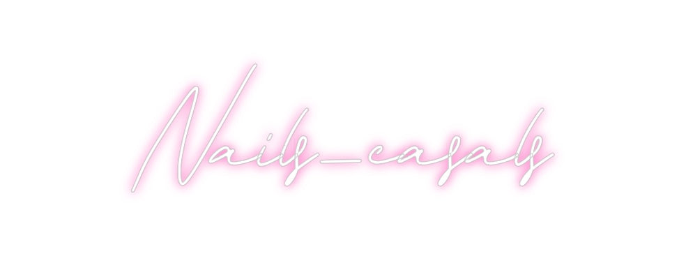 Neon personalizado: Nails_casals