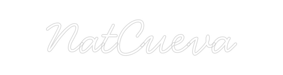 Neon personalizado: NatCueva