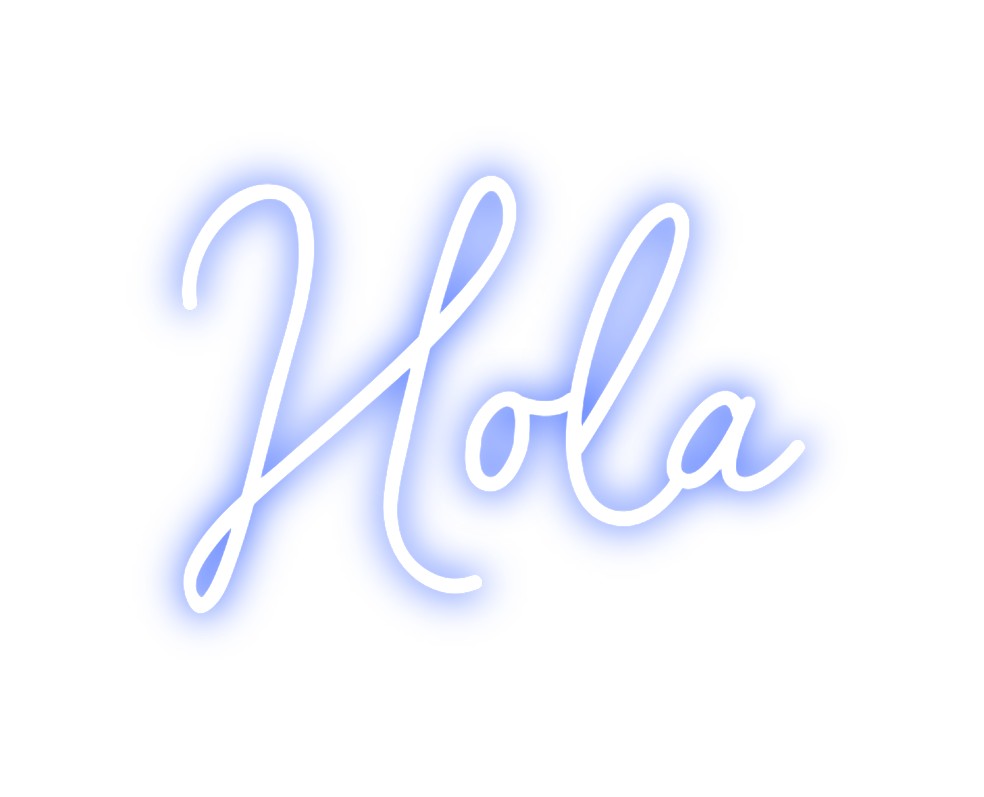 Neon personalizado: Hola