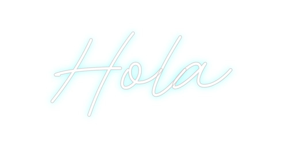 Neon personalizado: Hola