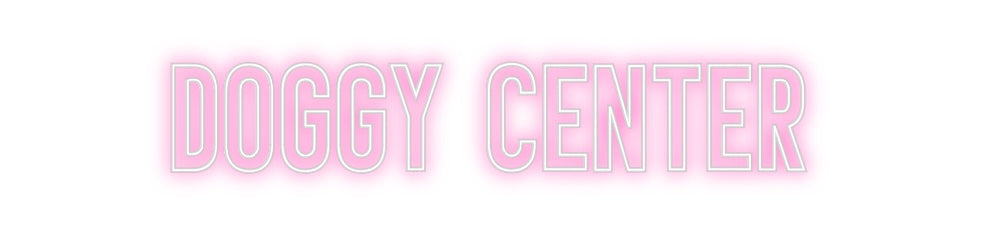 Neon personalizado: DOGGY CENTER