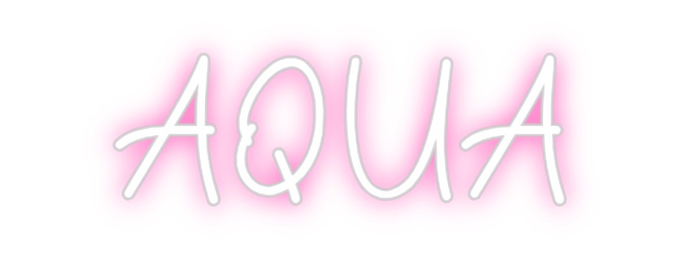 Neon personalizado: AQUA