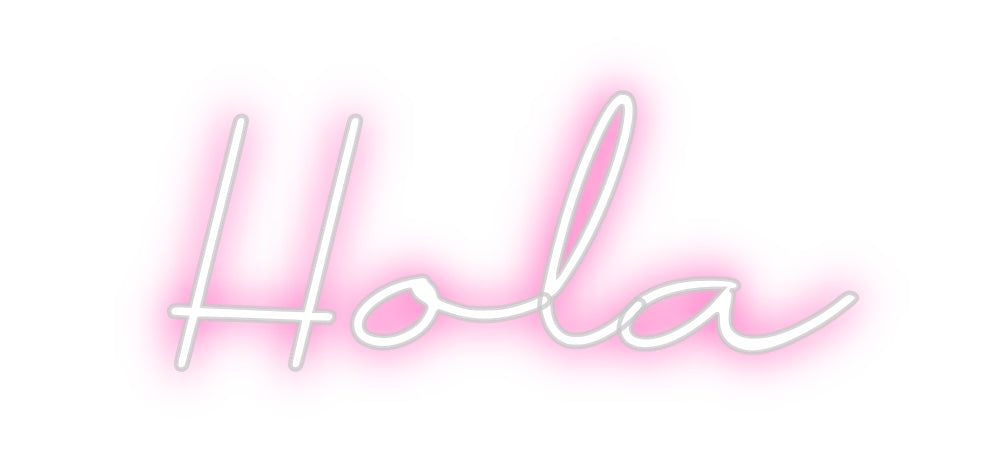 Neon personalizado: Hola