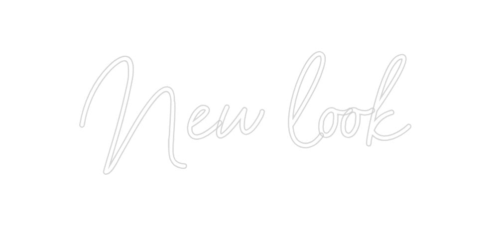 Neon personalizado:  New look