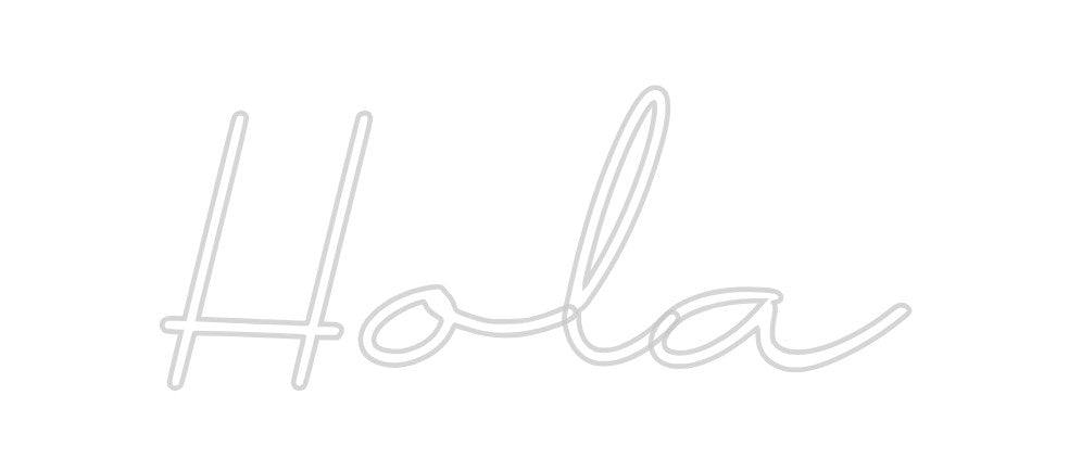 Neon personalizado: Hola