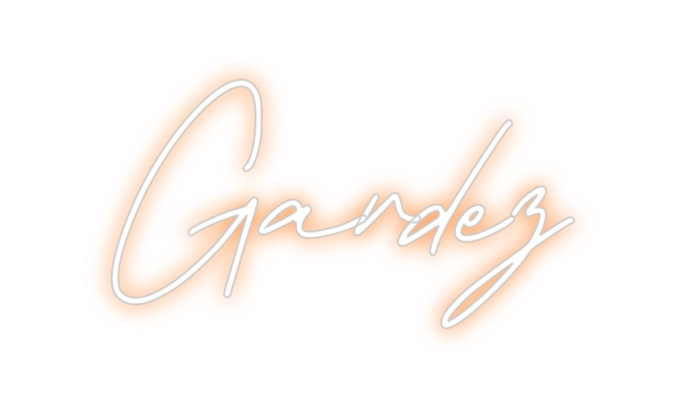 Neon personalizado: Gardez