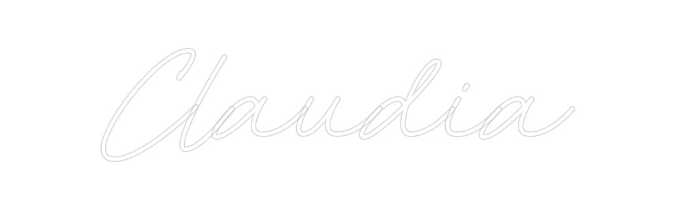 Neon personalizado: Claudia