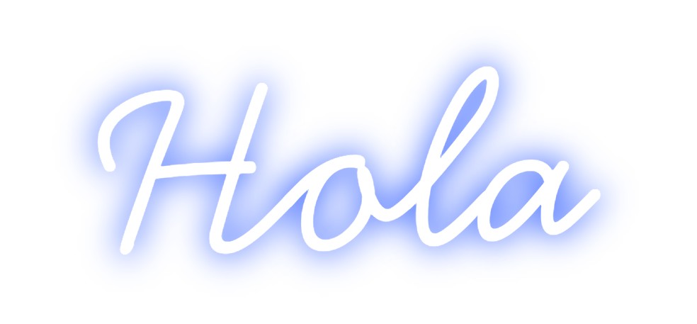 Neon personalizado: Hola
