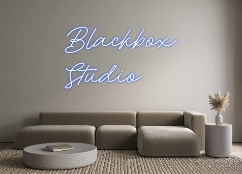 Neon personalizado: Blackbox 
  ...