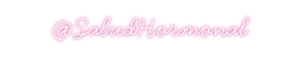 Neon personalizado: @SaludHormonal