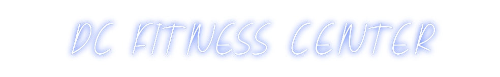 Neon personalizado: DC FITNESS CE...