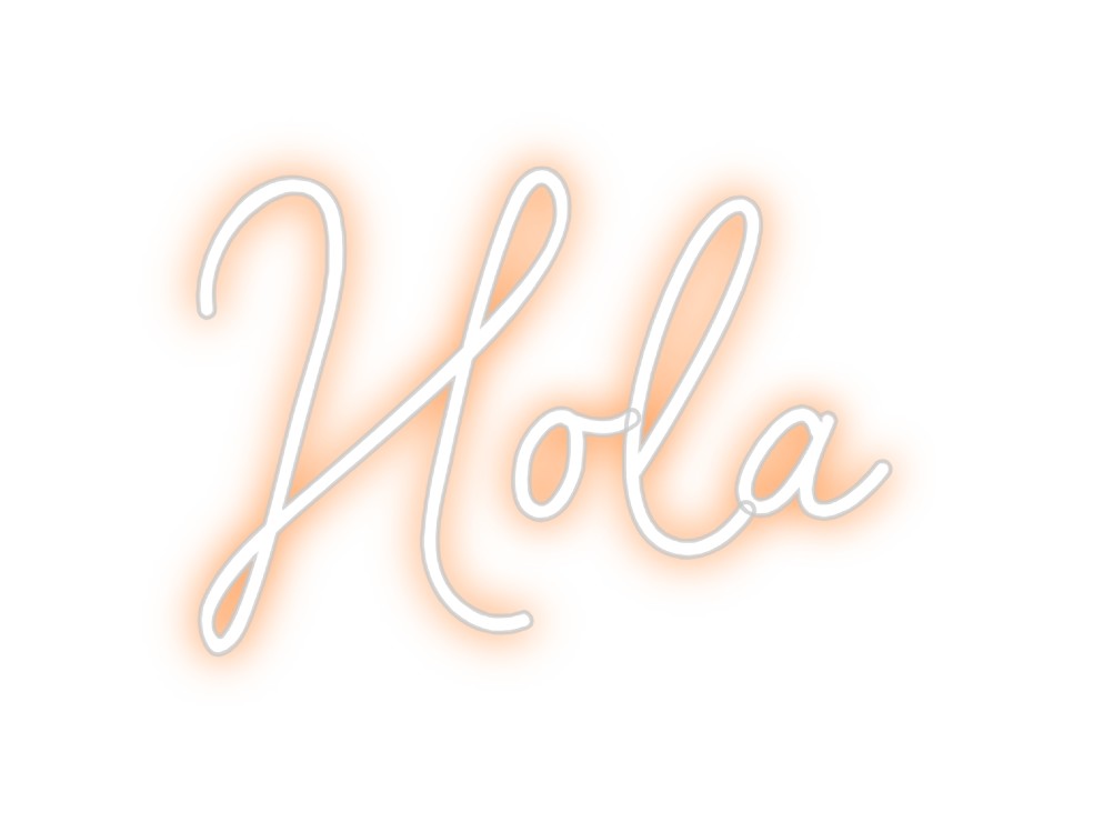Neon personalizado: Hola